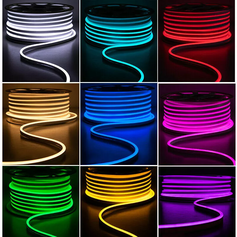 1-5m Waterproof Flexible LED Neon Rope Light Strip In/Outdoor Home Party eBay