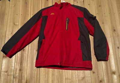 Outdoorsport Rain Jacket Waterproof Running Red Hiking Zip Up Ultralight XL