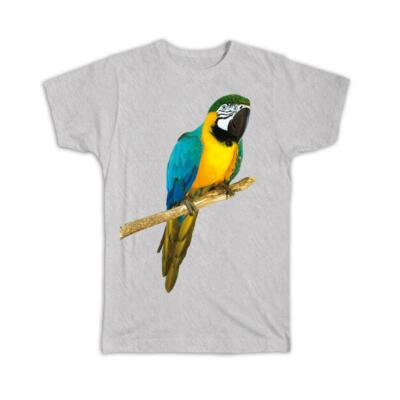 Gift T-Shirt Macaw Bird Cute Colorful Parrot Exotic Nature Tropical