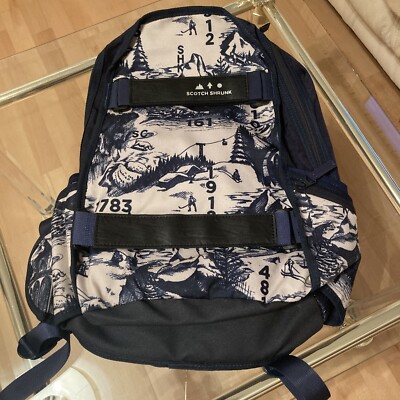 Skifahrer-Motiv Rucksack Scotch&Shrunk Neu Mit Etikett