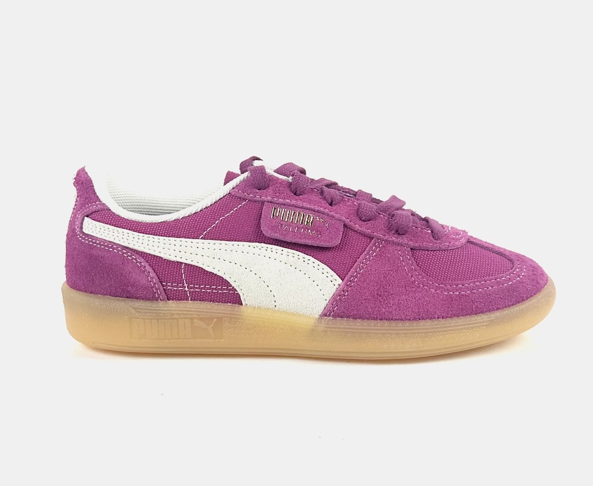 Puma Palermo Vintage Womens Archive Shoes Magenta Frostet Ivory (Purple)
