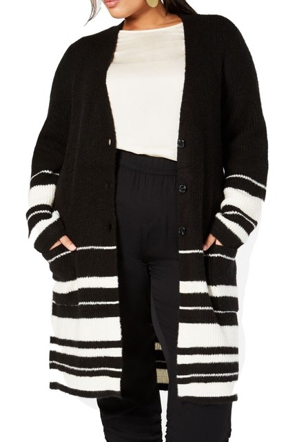 striped womens cardigan