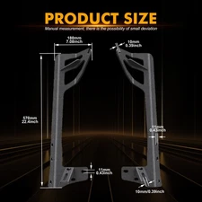 For Jeep Wrangler JK 07-18 50/52" Roof Front Windshield Light Bar Mount Brackets