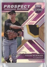 2018 Panini Elite Extra Edition Prospect Materials Purple 15/25 Kevin Newman s3g