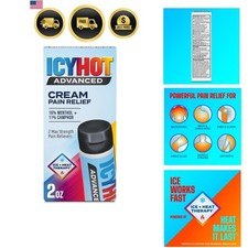 Advanced Pain Relief Cream, Fast-Acting, Max Strength Pain Relief with Mentho...