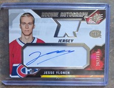 2021-22 SPx Rookie Auto Jersey Jesse Ylonen /375 #JY Montreal Canadiens