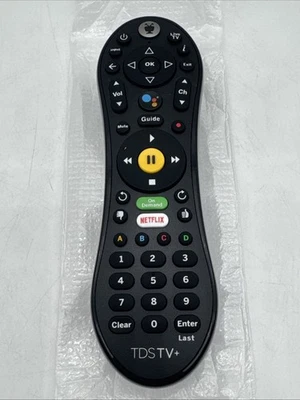 TDSTV+ Television Tivo Remote Black With Batteries