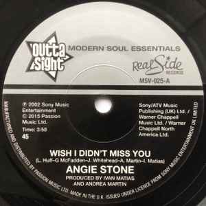 Angie Stone - Wish I Didn't Miss You, 7'', (Vinyl)
