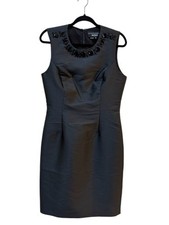 New SACHIN & BABI NOIR Northbook Dress Embellished Jeweled Beaded Onyx Size 8