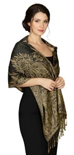 Pashmina Scarf for Women Large Cashmere feel Big Paisley Rave Shawl Wraps, So...