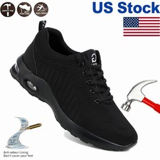 Mens Safety Work Shoes Steel toe Boots Light Breathable Indestructible Sneakers