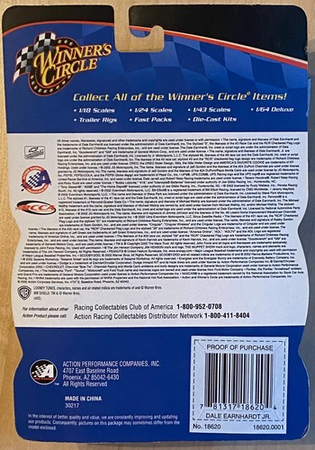 Winner's Circle 2003 Dale Earnhardt Jr 1:63 Preview Diecast Car NASCAR - Picture 2 of 2