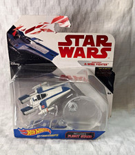 Hot Wheels Star Wars Resistance A-Wing Fighter Diecast w/ Flight Stand FBB07