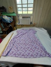 Fundamentals Nightgown Purple With White Floral SEARS VTG