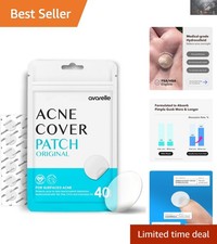 Sensitive Skin Approved Hydrocolloid Pimple Patches - 40 Count Tea Tree Formula