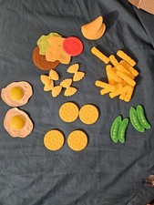 Small Lot Of Play Pretend Food Breakfast Dinner Assorted
