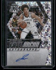 2023 Panini Mosaic Jalen Wilson Fast Break Auto #FB-JLE RC Nets