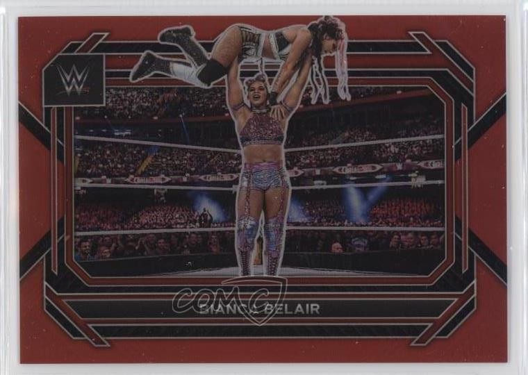2023 Panini Prizm WWE Red Prizm 167/299 Bianca Belair #28