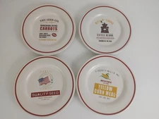 Set Of 4 Sonoma Home American Heritage 6.5" Plates Rustic Saucers Dessert