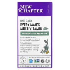New Chapter Every Man's One Daily 40+ Multi - 72 tabs Exp 01/2026 or better