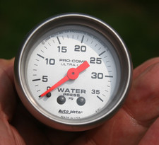 Autometer Pro-comp Ultra-lite Vintage 2 116 Water Pressure Gauge - 4307
