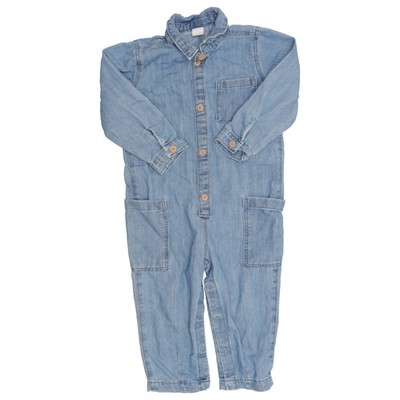 H&M, Strampler, Größe: 92, Blau, Baumwolle/Polyester, Unisex (Kinder) #jHK