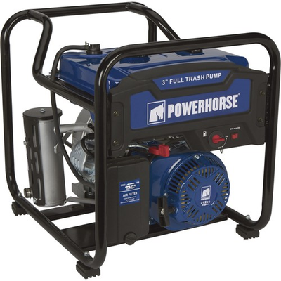 #ad Powerhorse Extended Run Full Trash Pump 3in. Ports 11820 GPH 1 1 8in. $899.99