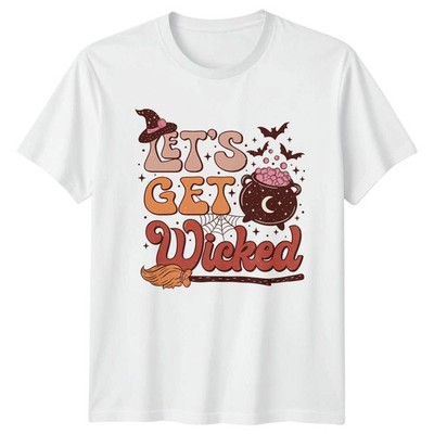 Lets Get Wicked Damen T-Shirt Hexe Halloween Geschenk für Sie