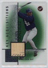 2004 Topps Pristine Key Acquisitions Bat relics Juan Gonzalez #KA-JG g5i