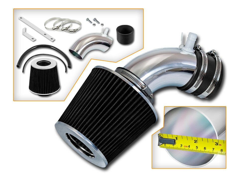 Racing Ram Air Intake Kit+ BLACK Filter For 2010-2012 Genesis Coupe 2.0L Turbo