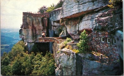 Vintage Postcard Undercliff Lovers Leap Rock City Color Div Back Std Sz USA