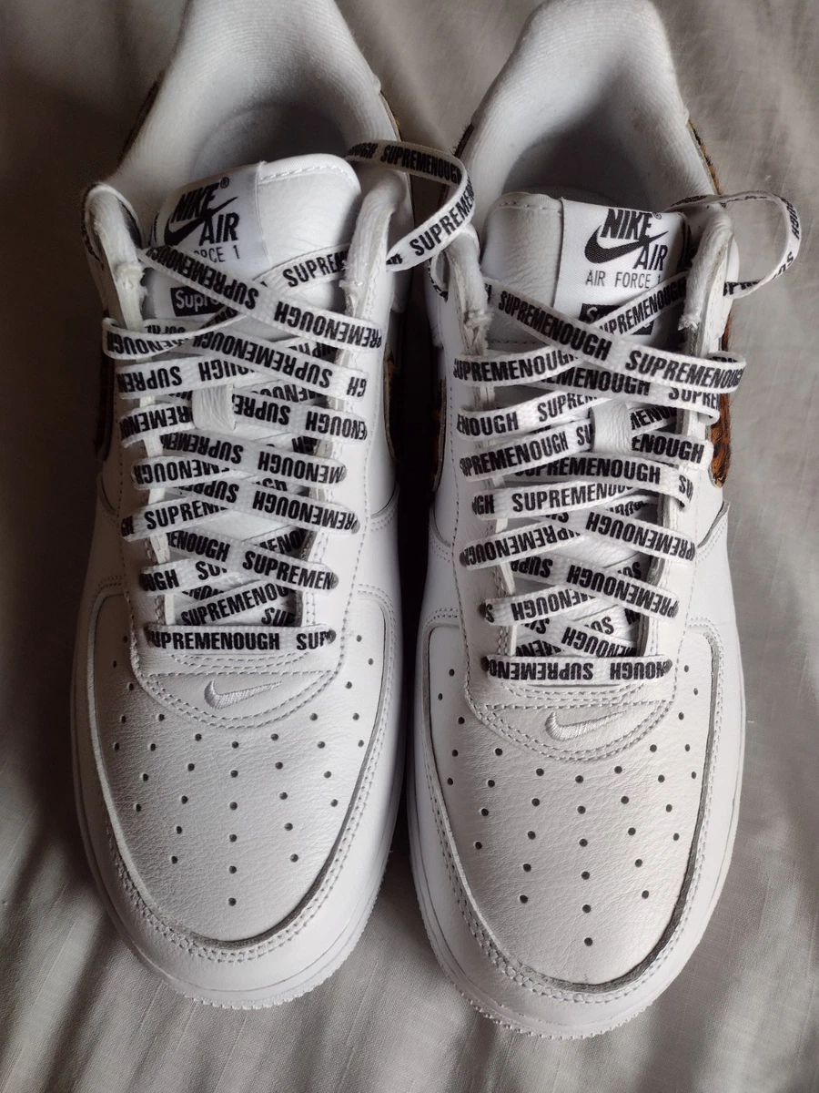 Nike Air Force 1 Supreme White | eBay