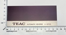 TEAC A-4010S Head Cover Insert Plate Custom Made Aluminum