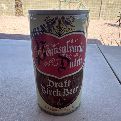PENNSYLVANIA DUTCH DRAFT BIRCH BEER STRAIGHT STEEL PULL TAB SODA CAN