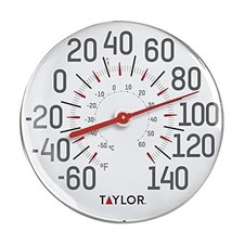 Metal Wall Indoor Outdoor Thermometer, Wireless Thermometer with Easy to Read...