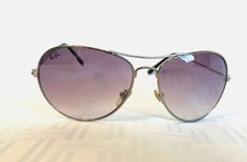 Ray-Ban RB3025 Aviator Sunglasses Gradient Purple Polarized Lens 58mm Italy