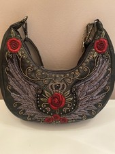 Authentic Mary Frances Wings Roses Bag N629 Brand New Retail 225 NWT