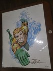 DC AQUAMAN ART PRINT 11"x14" Signed NEAL ADAMS AUTOGRAPH WITH COA  — photo 1