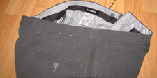 NWOT New EXPRESS Men's 34 X 31 Labeled 32 X 32 Gray Pants Wrinkle Resist XSLIM