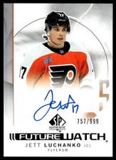 2024-25 SP Authentic Future Watch Autograph Rookie Jett Luchanko Rookie Auto
