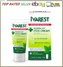 Ivarest Anti-Itch Cream Poison Ivy Relief Maximum Strength 2 oz