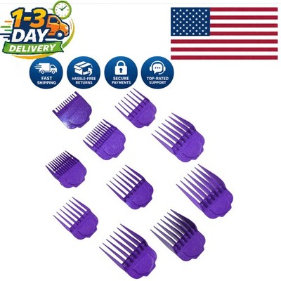 Professional 10-Piece Andis Compatible Magnetic Clipper Guards - Easy to Install