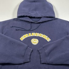 Vintage 90s Billabong Surf Hoodie Sweatshirt Pullover Men's Size XL Blue Skater