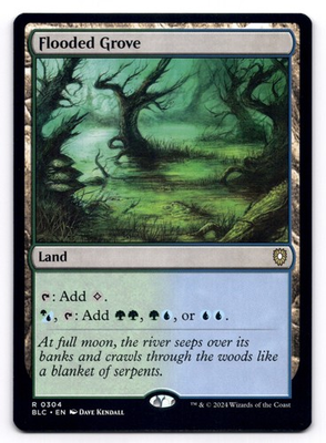 #ad #ad Flooded Grove NM Commander: Bloomburrow 304 MTG Regular $1.95