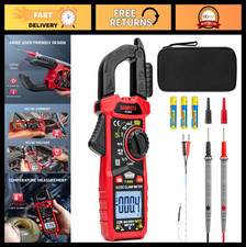 Digital Clamp Meter Multimeter AC/DC Current Voltage Tester, Auto-Ranging, 4000