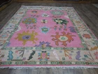 Turkish Oushak Rug, Modern Multicolored Handmade Bohemian Rug 8x10 Ft