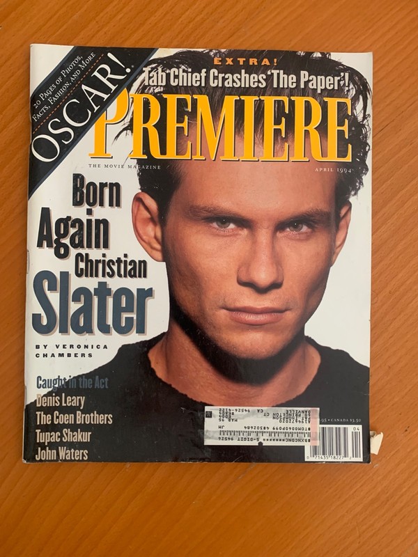 PREMIERE Magazine April 1994 CHRISTIAN SLATER / John Waters / Denis Leary