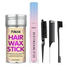 FUNAN 9Pcs hair finishing stick Set with 0.06 Ounce Pack of 9 , pink