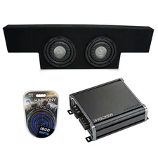 01-06 GMC Sierra Non-HD Crew Cab Truck Harmony F124 Dual 12" Sub Box & CXA800.1