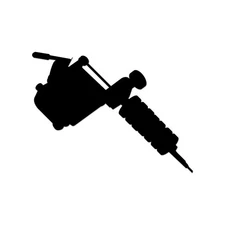 Tattoo Machine Sticker Decal Die Cut